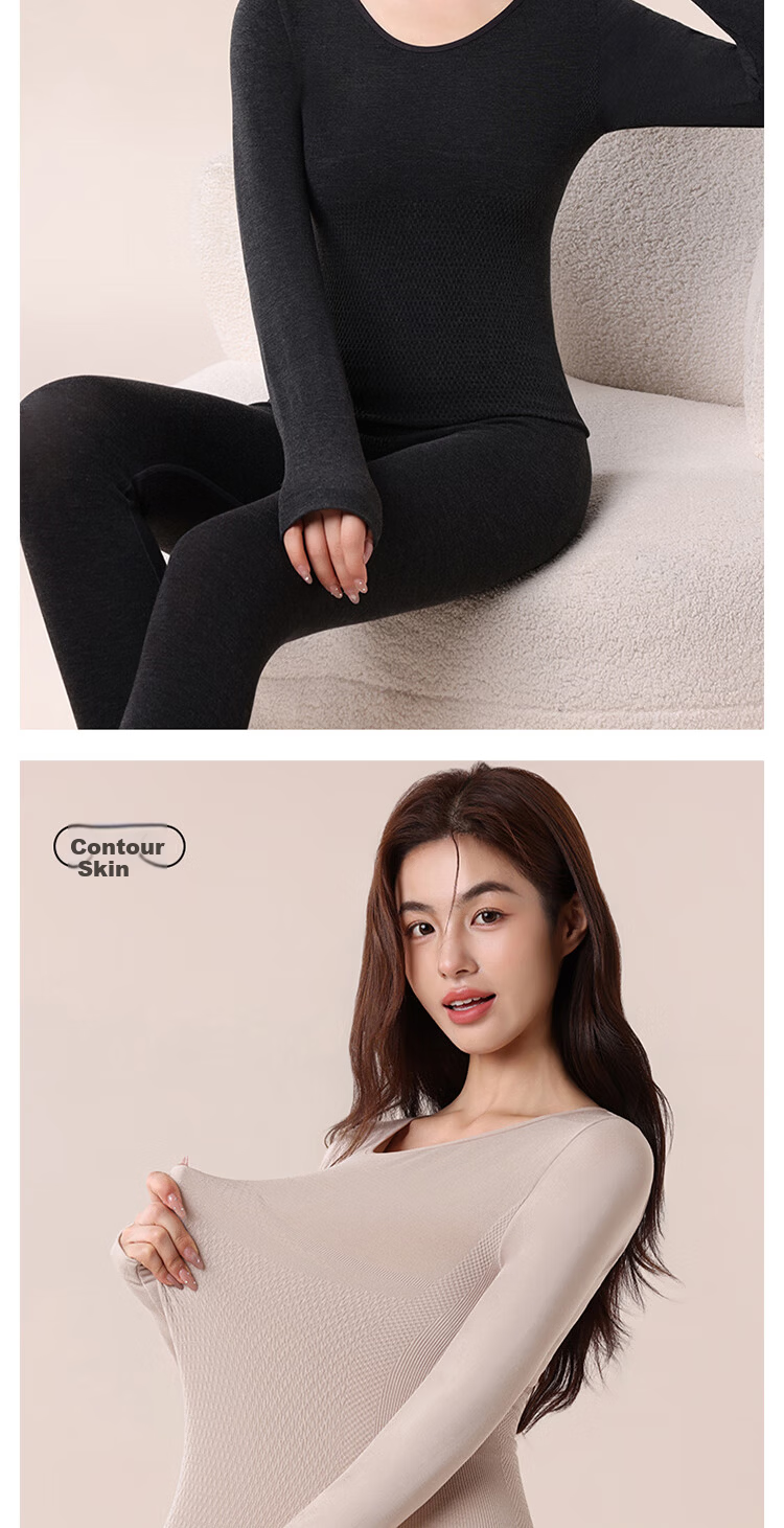GUJIN Women's Cashmere Thermal Fleece-Lined High-Waist Seamless Shaping Butt-Lifting Slimming Thermal Leggings for Autumn and Winter 16