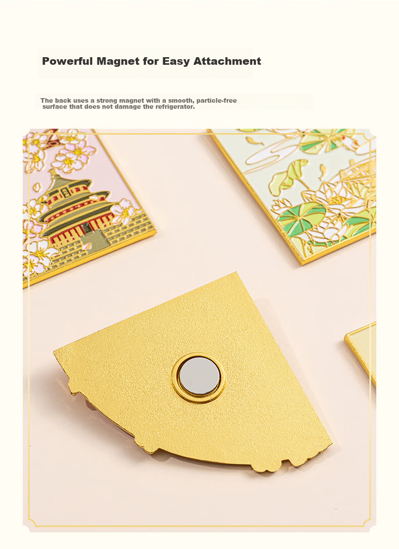 Tianse Four Seasons Forbidden City Cultural Creative Refrigerator Magnet Gift Box Museum Souvenir Beijing Landmark Tourist Attraction Teacher's Day Gift Chinese Style New Year Birthday TS-5953 9