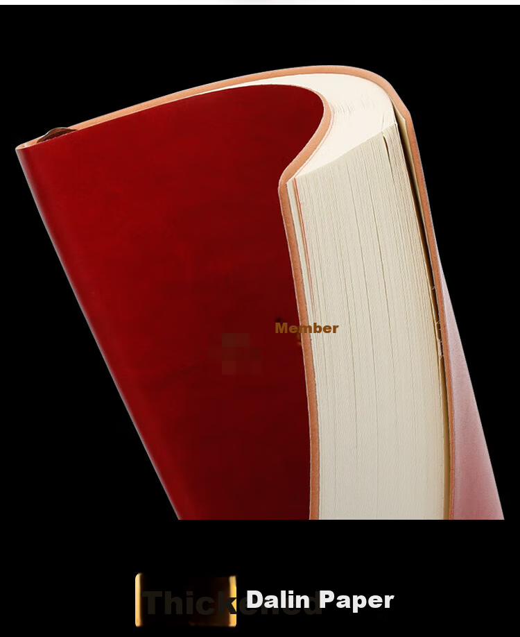 Xuchenwenju Party Member Study Notebook, B5 Red-Brown Color, 100 Sheets, 200 Pages, Faux Leather Cover, Unit Journal, Meeting Record Book, Party Building Work Education, Customizable Logo Printing Available 10