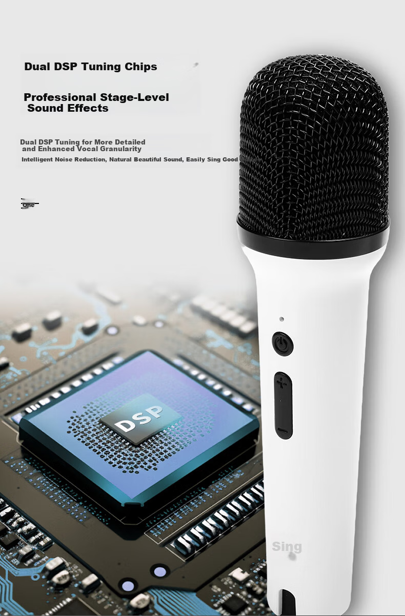 Changba K1 Wireless Karaoke Microphone KTV Singing Wireless Mic Dual Pack [Compatible with Xiaomi TV, Dongfeng Fengshen L8 Car, etc.] Please Check Compatibility Before Ordering 2