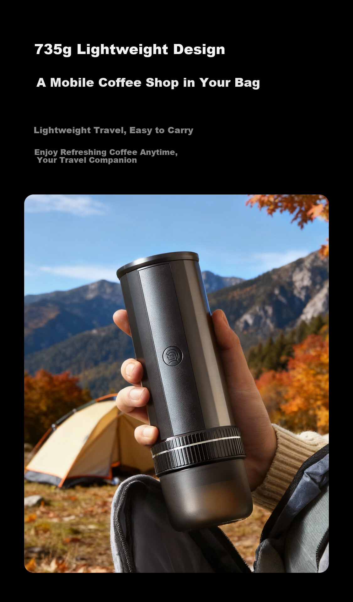 Hero Yicui Professional Portable Espresso Coffee Machine Electric Portable Coffee Maker for Outdoor Travel 13