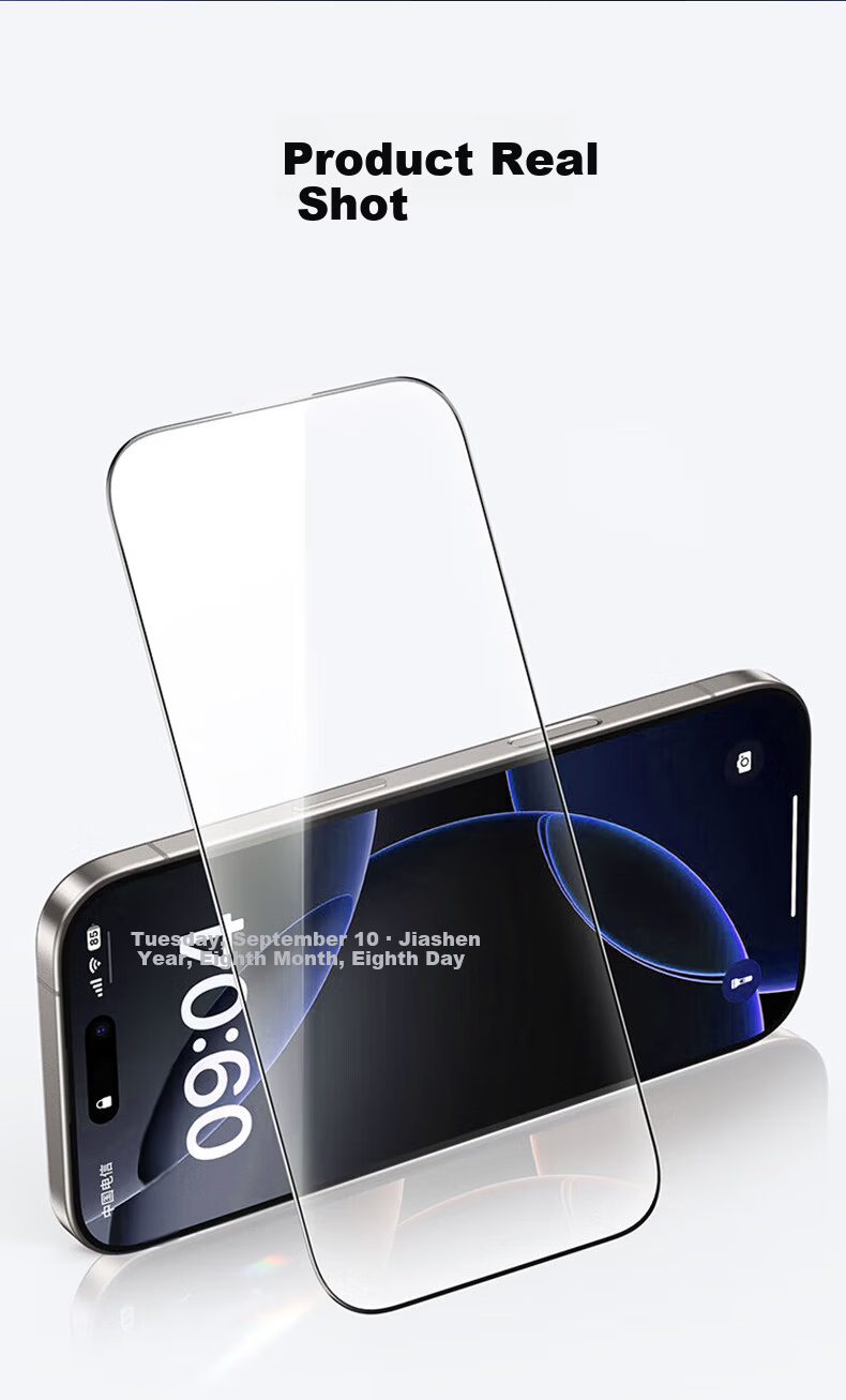 ALittleFlower AR Anti-Reflective Tempered Glass Screen Protector for iPhone 16 Pro Max, Anti-Fingerprint, High-Definition, Drop-Resistant, 2-Pack 4
