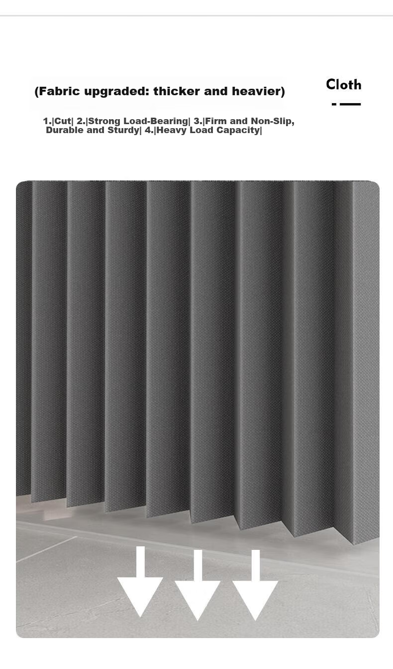 Honglu Folding Magnetic Waterproof Mildew-Resistant Shower Curtain Bathroom Partition Invisible No-Drill Wet and Dry Separation 4