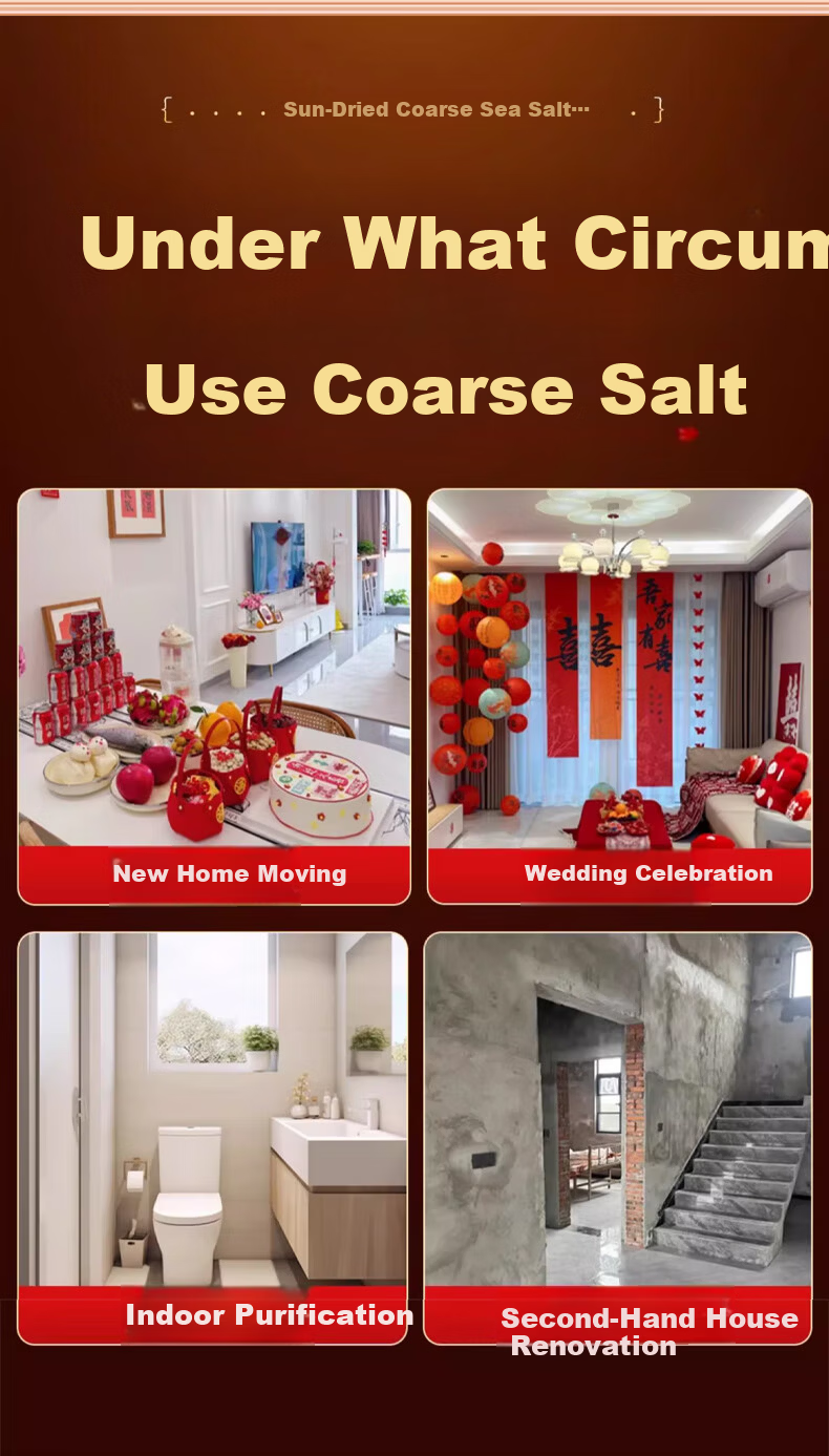 BinYue Coarse Sea Salt Purification Large Grain Sea Salt Ornament True Sea Salt Purification Demagnetization Bowl Ornament Housewarming Wedding Moving Bathroom 4