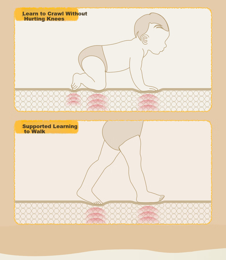 Beiboshi Babybox Cat Paw XPE Crawling Mat Double-Sided Home Floor Mat PX29A 15