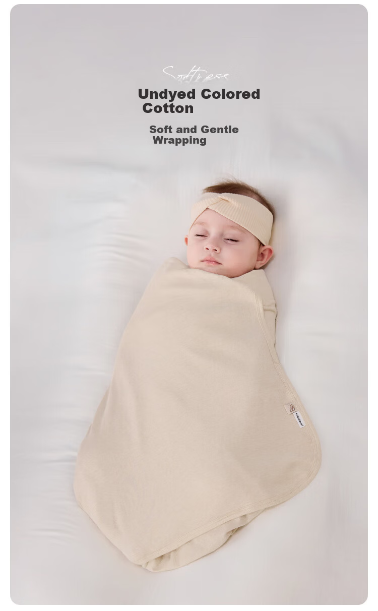 Babylove Newborn Cotton Swaddle Blanket Spring Autumn Baby Wrap Anti-startle Cotton Blanket Maternity Supplies - 90*90cm 1