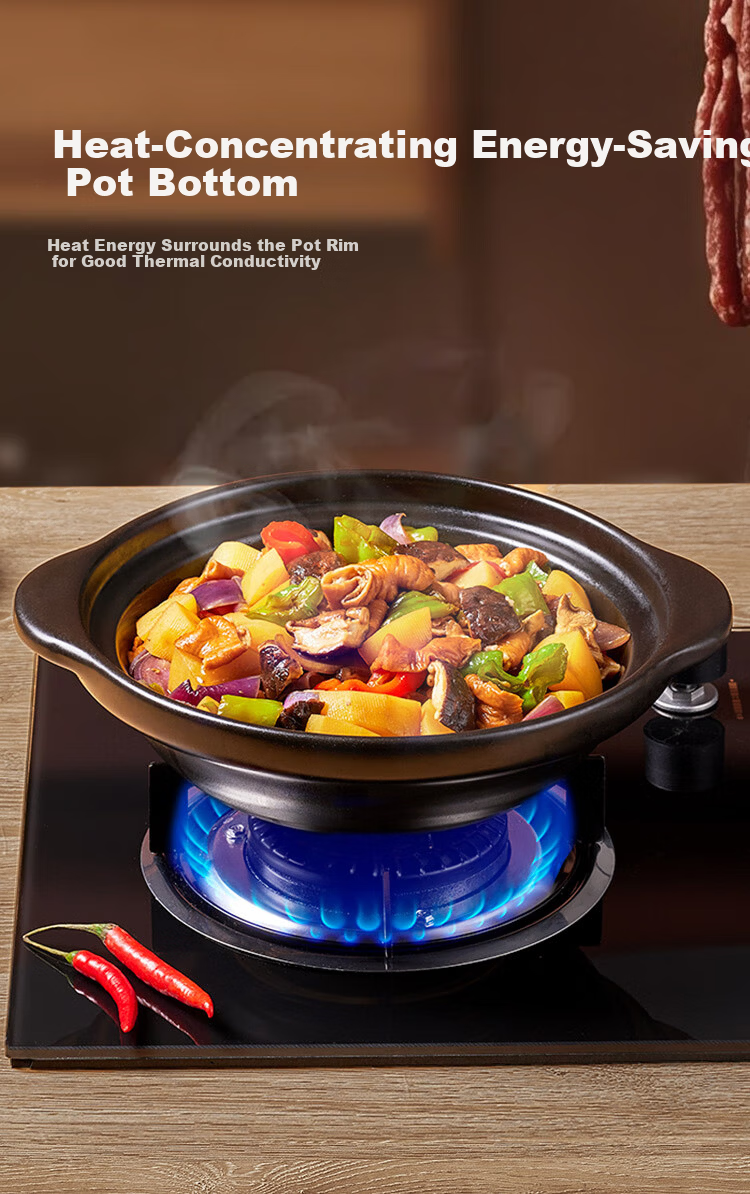JD Jingzao Clay Pot Gas Stove Special Stew Soup Casserole Pot for Home Cooking 7