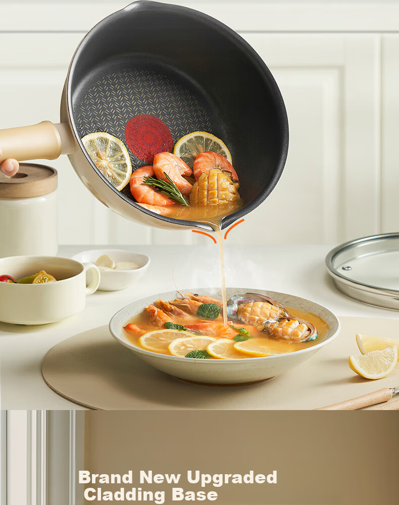 SUPOR 28cm Lightweight Red Dot Non-Stick Frying Pan Multi-Functional Flat Bottom Skillet EJ28QLP01 18