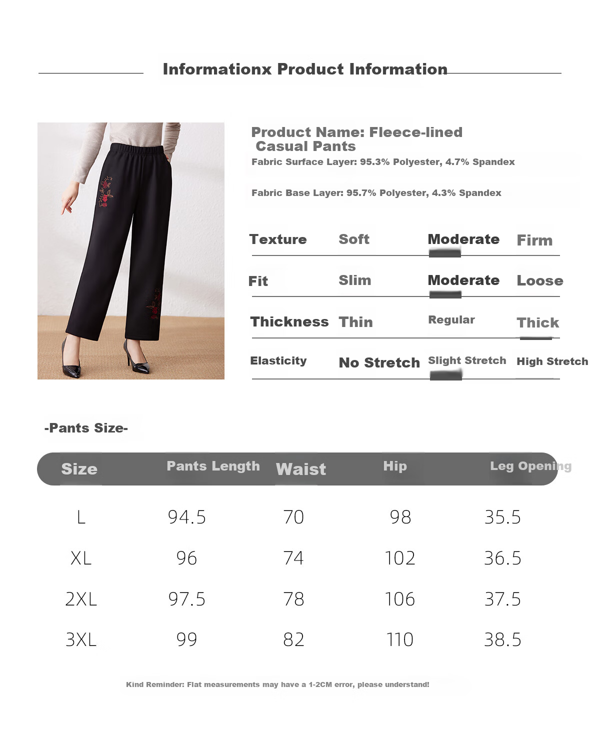 YUZHAOLIN Mom's Pants Spring And Autumn Casual Trousers Middle-Aged And Elderly Women's Straight-Leg Grandmother Pants Y23KK2624 6