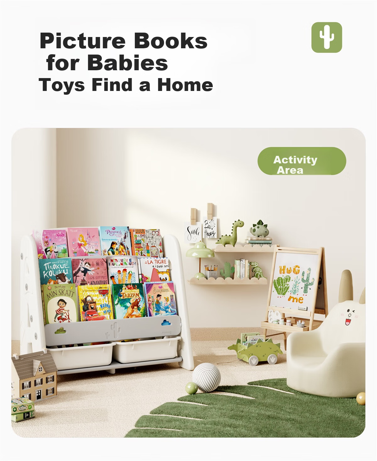 Manlong Children's Wardrobe Baby Clothes Storage Cabinet Large Capacity Toy Storage Shelf Storage Cabinet Playpen 5