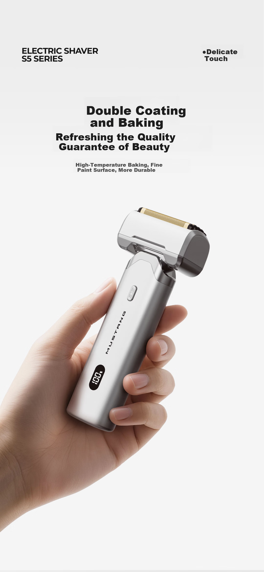 SAMCOOS Electric Shaver S5MAX, Reciprocating Titanium-Coated Five-Blade Head, Men's Razor, Beard Trimmer, Gift for Boyfriend, Husband, Father, Birthday Present, 2026 New Model 10