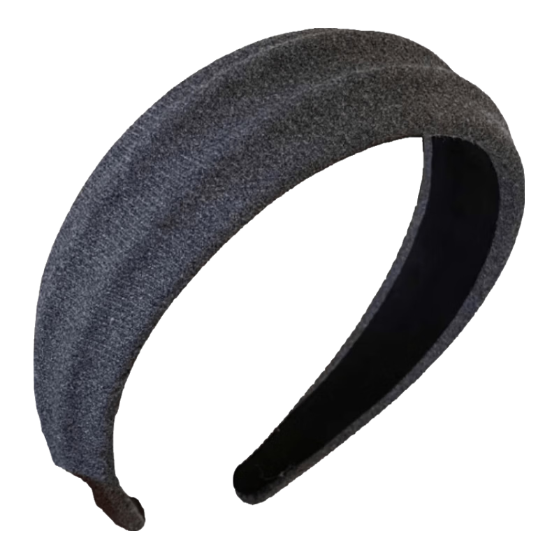 Jinglei Gray Hairband Women's New High-End Daily Fashion Elegant Headband High Crown Hair Accessory Spring
