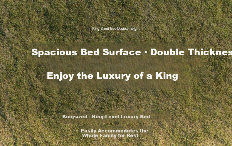 Adandyish Luxury Built-in Rechargeable Pump Double Inflatable Bed Nap Home Outdoor Tent Folding Air Mattress 191*137*36cm 8