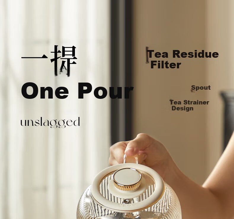 OIDIRE Health Pot Full Glass Flower Tea Kettle Electric Temperature Control Water Boiler Multi-Function 1L ODI-HC07 Standard Edition 21