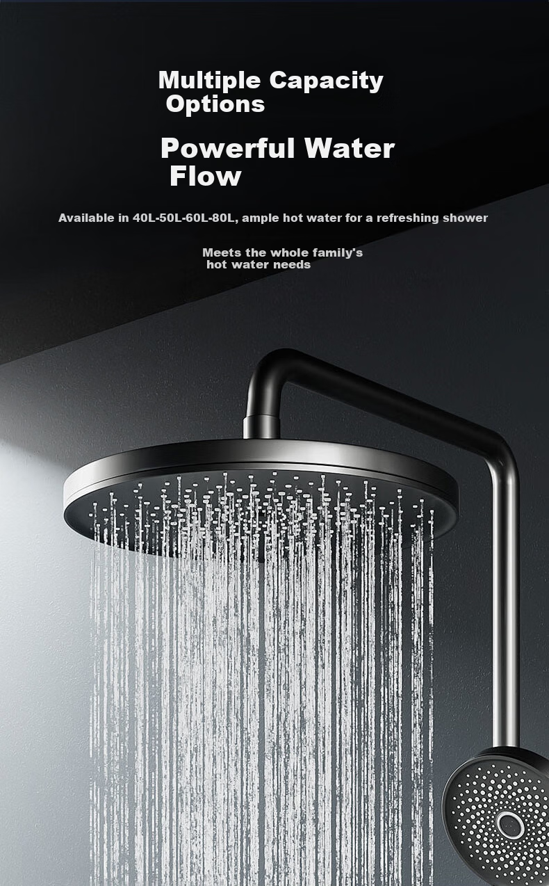 AUX 60L Dual-Tank Slim Electric Water Heater 2200W Fast Heating Large Capacity Household Kitchen Water Storage MOX-60SC72 8