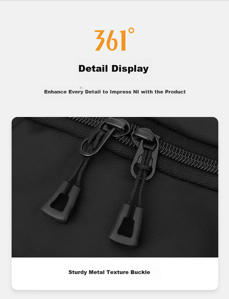 361° Men's Backpack 2025 New Lightweight Business Travel Large Capacity College Laptop Bag 14