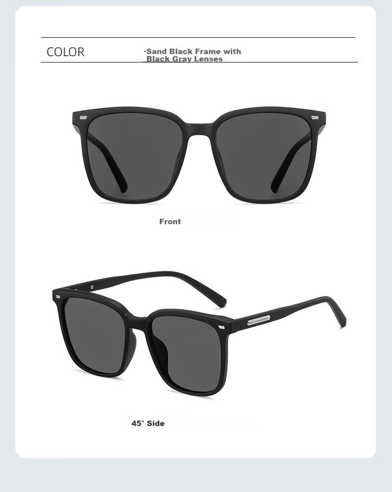 40,000 Kilometers Polarized Sunglasses Premium UV Protection Women's Shades GM Men's Square and Round Face Slimming Back to School 4