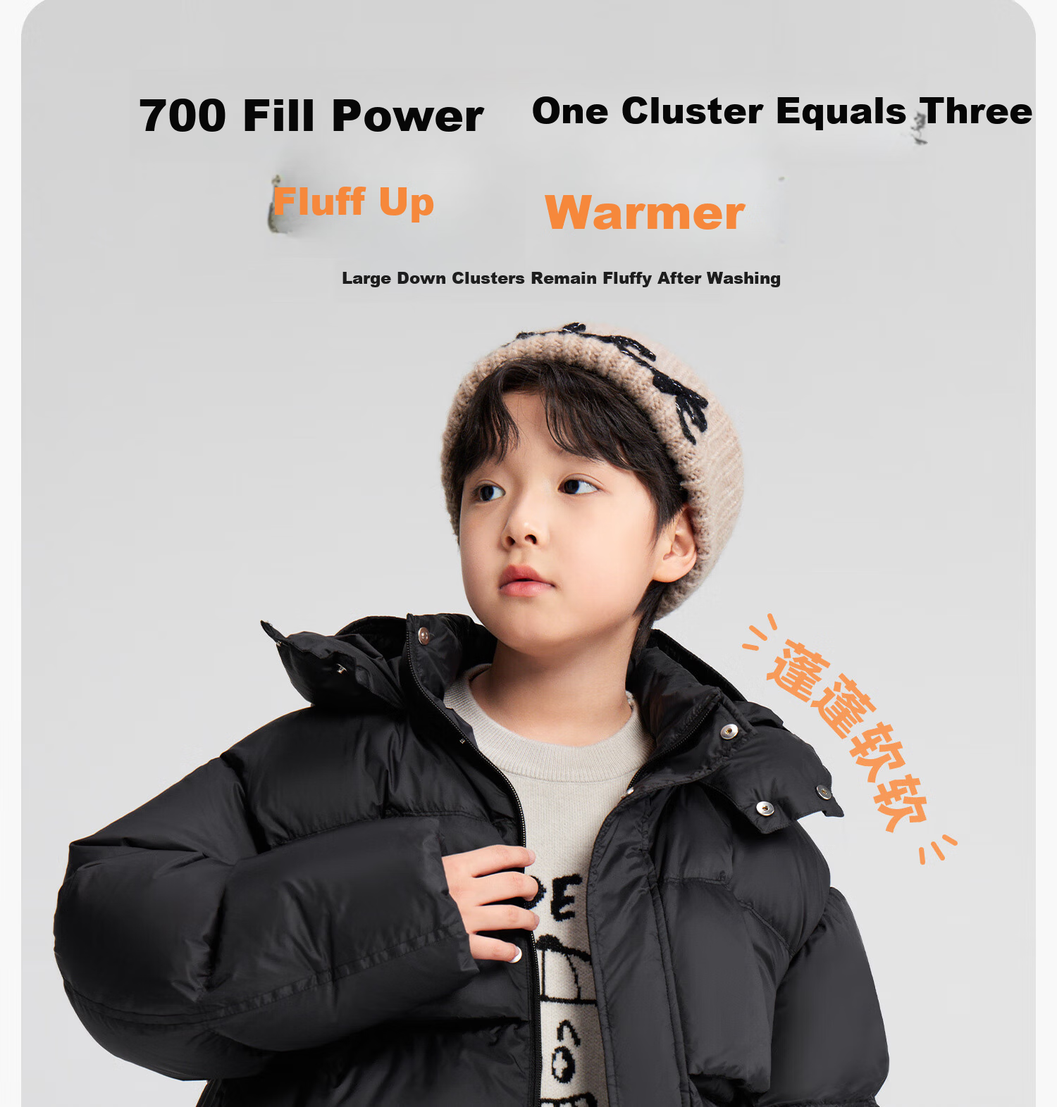 Zuo Xi Boys' Down Jacket Winter 2025 New Warm Children's Three-Proof Hooded Puffer Coat Green 160 6