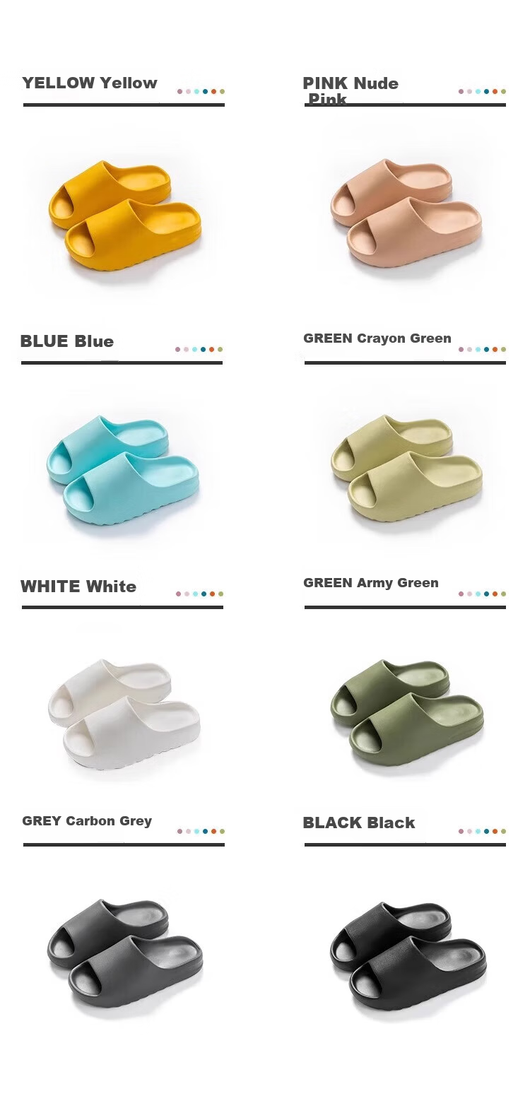 Guoluofi Coconut Slippers Men Summer Thick Sole Soft Home Couple Outdoor Wear White Size 39-40 14