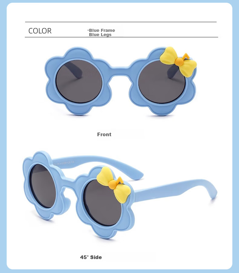 40,000 KM Kids Polarized UV Protection Sunglasses Foldable Fashionable Boys Girls Baby Sun Glasses Back to School 6
