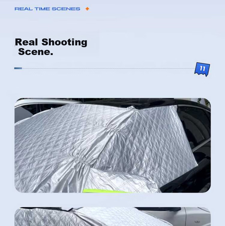 AUTOWOEL BYD Han DM-i Snow Cover Car Front Windshield Snow Shield Frost and Freeze Protection Winter Windshield Cover 27