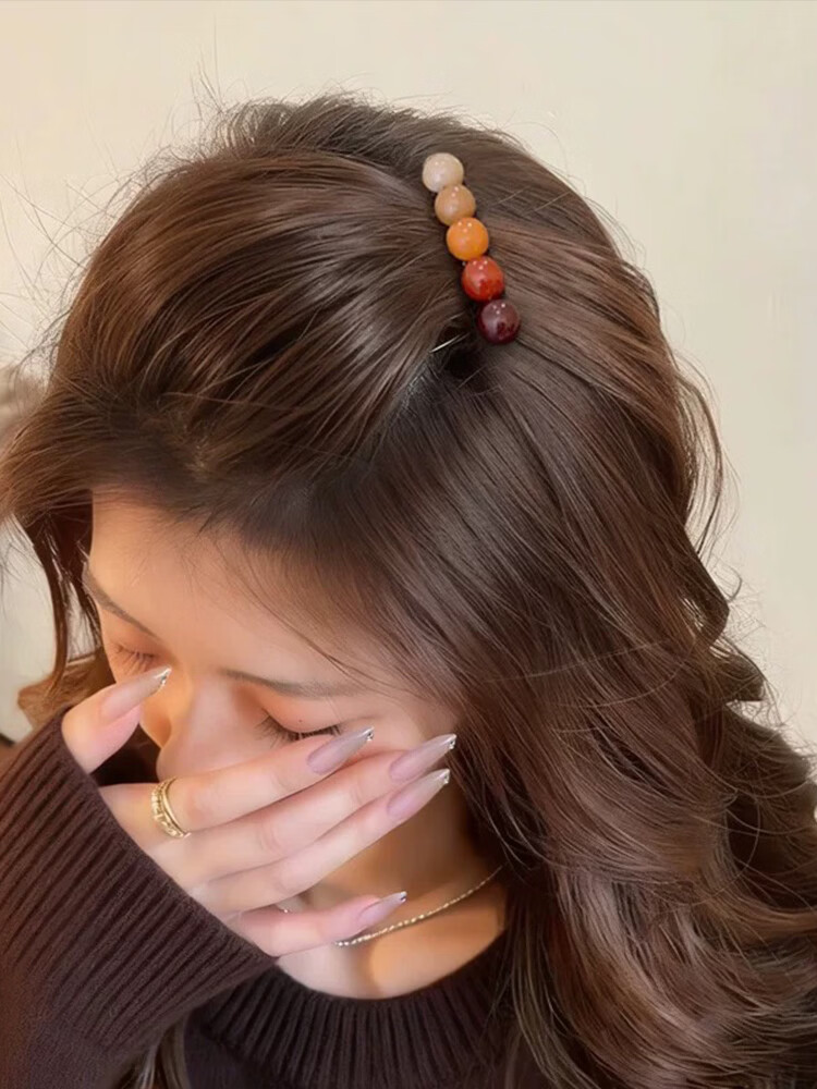 CHIMERA Minimalist Beaded Hair Comb Fringe Clip Versatile Hair Tamer for Women Qixi Festival Gift 1