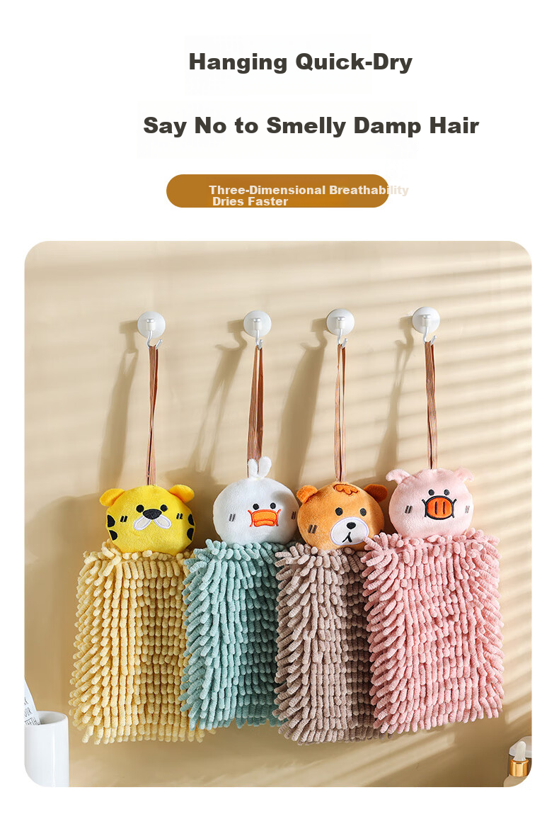 Grace Pure Cotton Towel, 34*34cm*4 Pieces, Kitchen Hand Towel, Baby Face Wipe, Sweat-Absorbing Small Towel 8