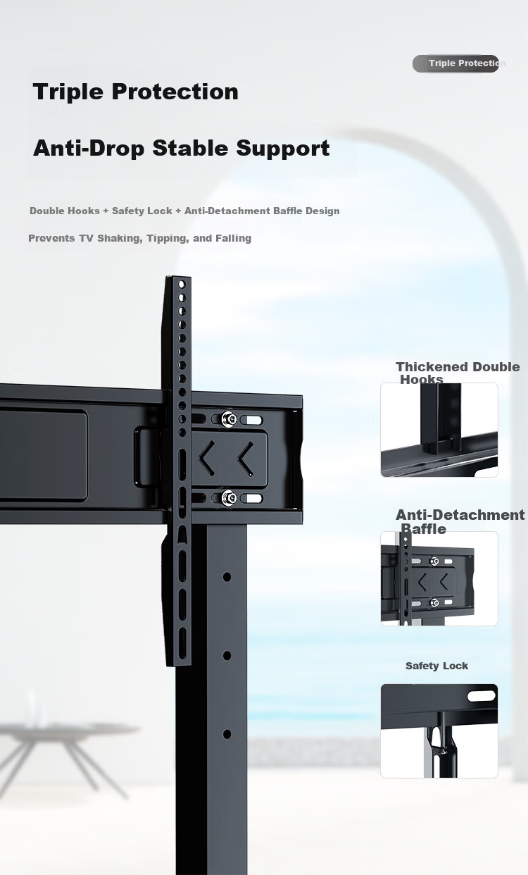 ProPre TV Mobile Floor Stand, 32-75 Inch TV Bracket, Compatible with Hisense TV Mobile Cart, Conference Movable Mount, Suitable for Honghe, Seewo Advertising Machine Stand 7