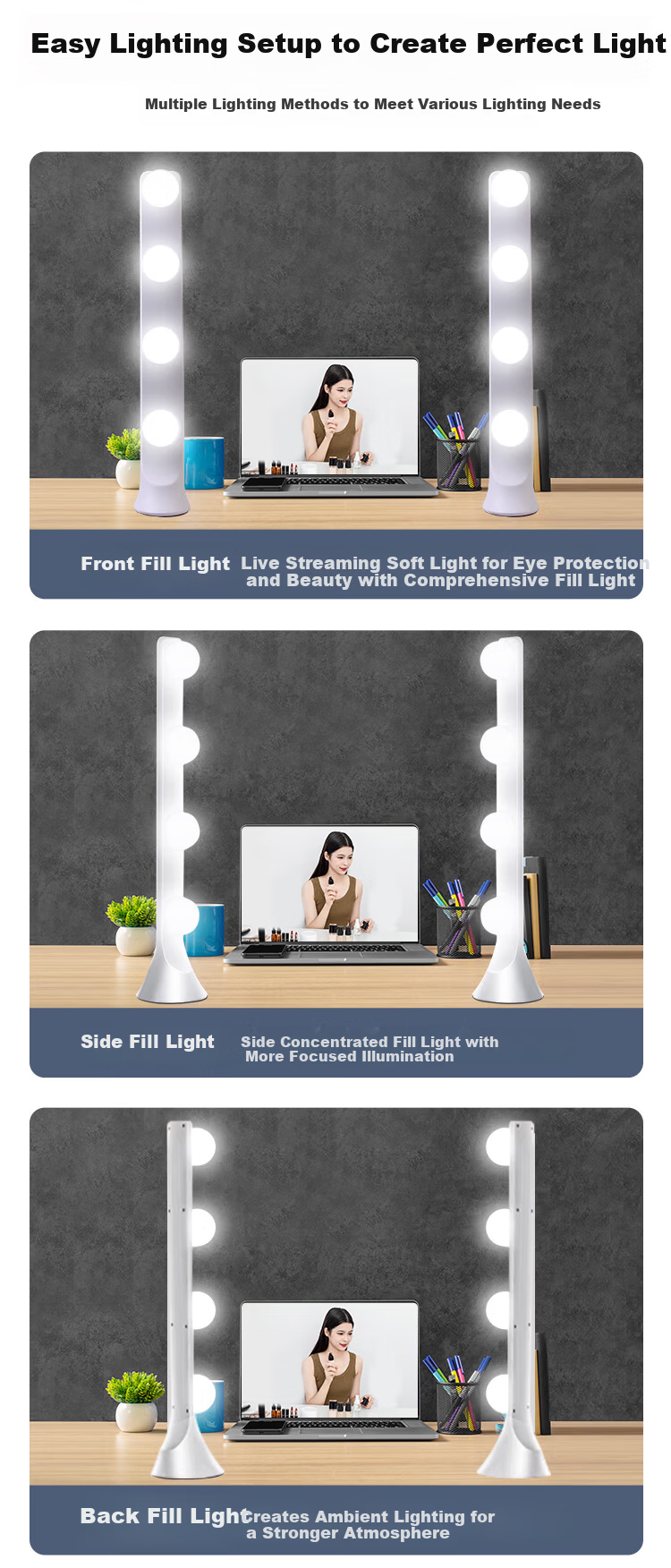Leiz Mobile Live Fill Light Three-Color Full-Color Pocket Portable Beauty Selfie Camera Tofu Light DSLR Video Recording Photography Travel Outdoor Shooting 14