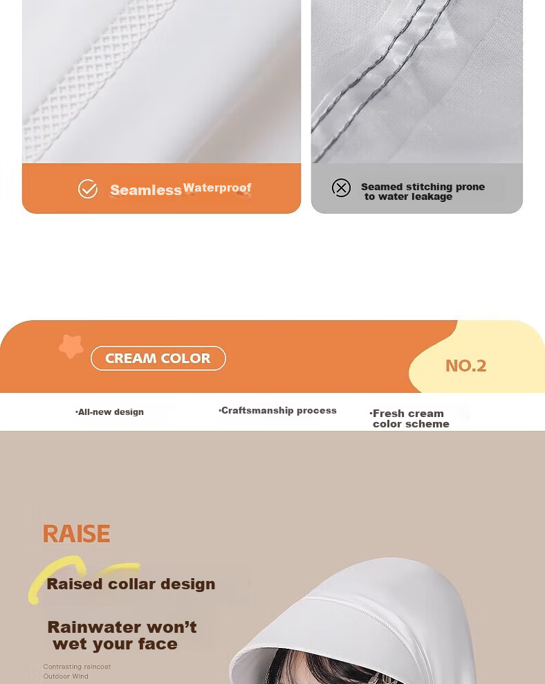 Beimei Electric Scooter Raincoat for Women, One-Piece Full-Body Protection against Wind And Heavy Rain, Adult E-Bike Riding Single-Person Poncho 11