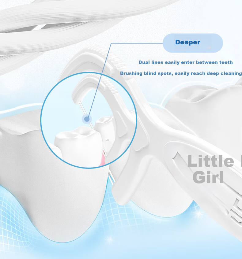 Deer Mom Ultra-Fine Dental Floss Picks Bulk Pack 150pcs Family Size Deep Clean Interdental Toothpicks 4