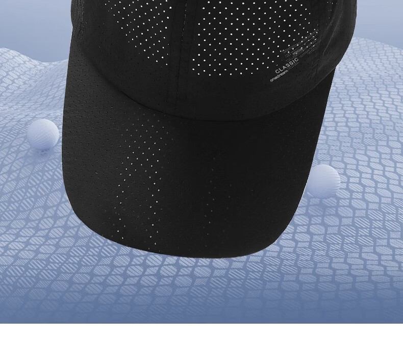 Miiow Men's Summer Baseball Cap Quick-Dry Mesh Breathable Sunshade Outdoor Duckbill Cap Dark Gray 3