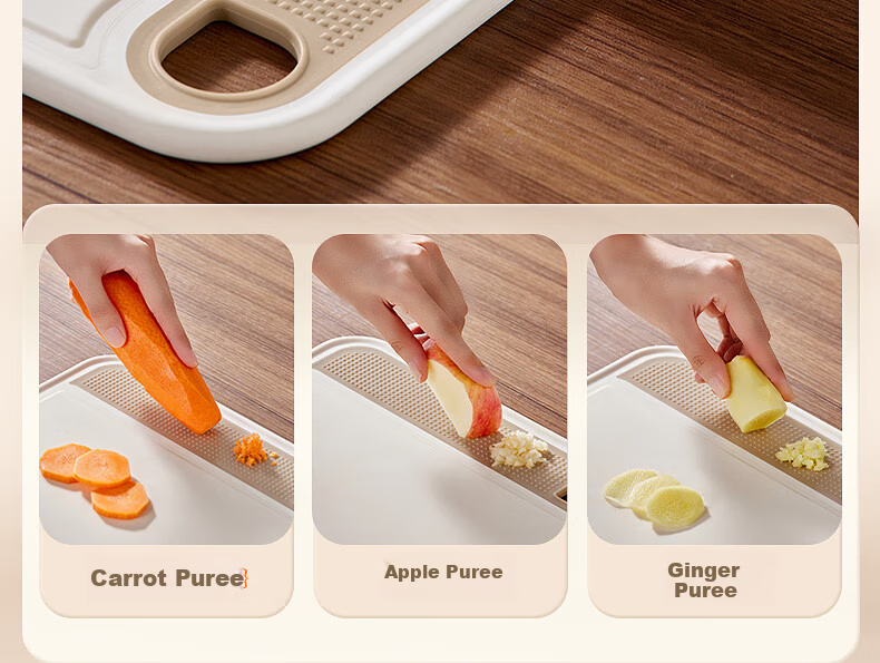 Bear Cutting Board Baby Food Chopping Board Antibacterial Mold-Resistant Food-Grade Double-Sided Cutting Board 18.5*24cm 11