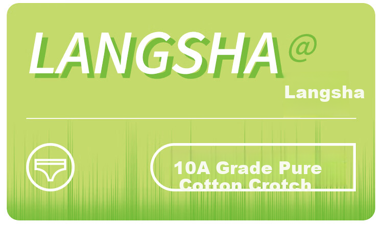 Langsha High-Waist Cotton Women's Boxer Briefs 10A Antibacterial Extended Crotch 50S Cotton Tummy Control Four-Point Underwear 1