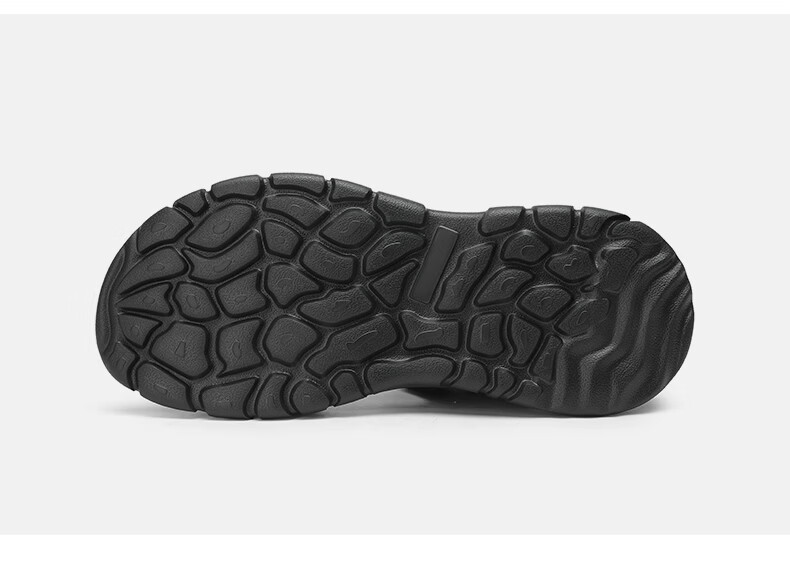 Goldlion Men's New Casual Sandals with Velcro Lightweight Shock-Absorbing Durable Beach Shoes G229420234AAF Black Size 37 14