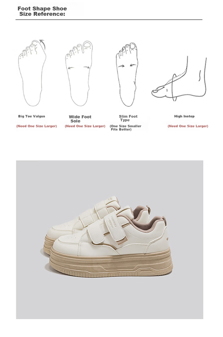 Global Magic Tape White Sneakers Women 2026 Spring New Niche Versatile Student Campus Style Cute Casual Skate Shoes 15