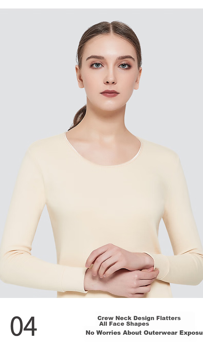 Hengyuanxiang [Hot Selling 50W Set] Thermal Underwear for Men And Women, Warm Cotton And Wool Sweater, All-Cotton Middle-Aged And Elderly Set for Autumn And Winter 9