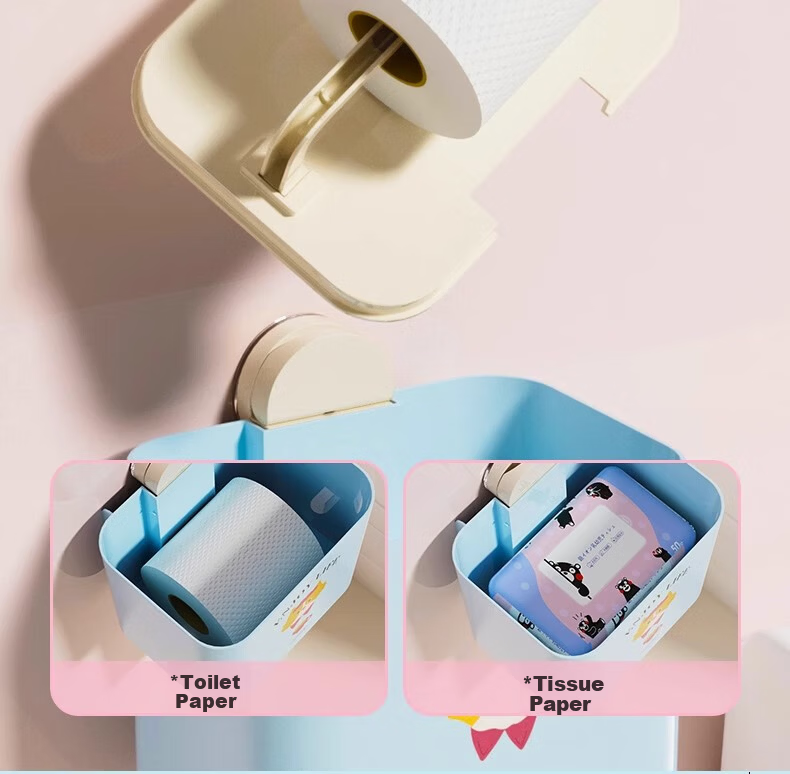 Fanyejia Hanging Cabinet Tissue Box, Face Towel Storage Box, Wall-Mounted Storage Rack, Inverted Box, Mirror Cabinet Under-Drawer Tissue Box, Bathroom Hanging Box 9