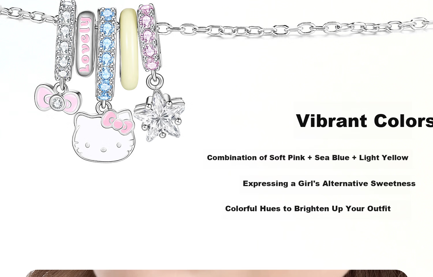 ChaoSeHui Hello Kitty Dopamine Necklace Women's Pendant Birthday Gift Luxury Girlfriend Necklace 3230 15