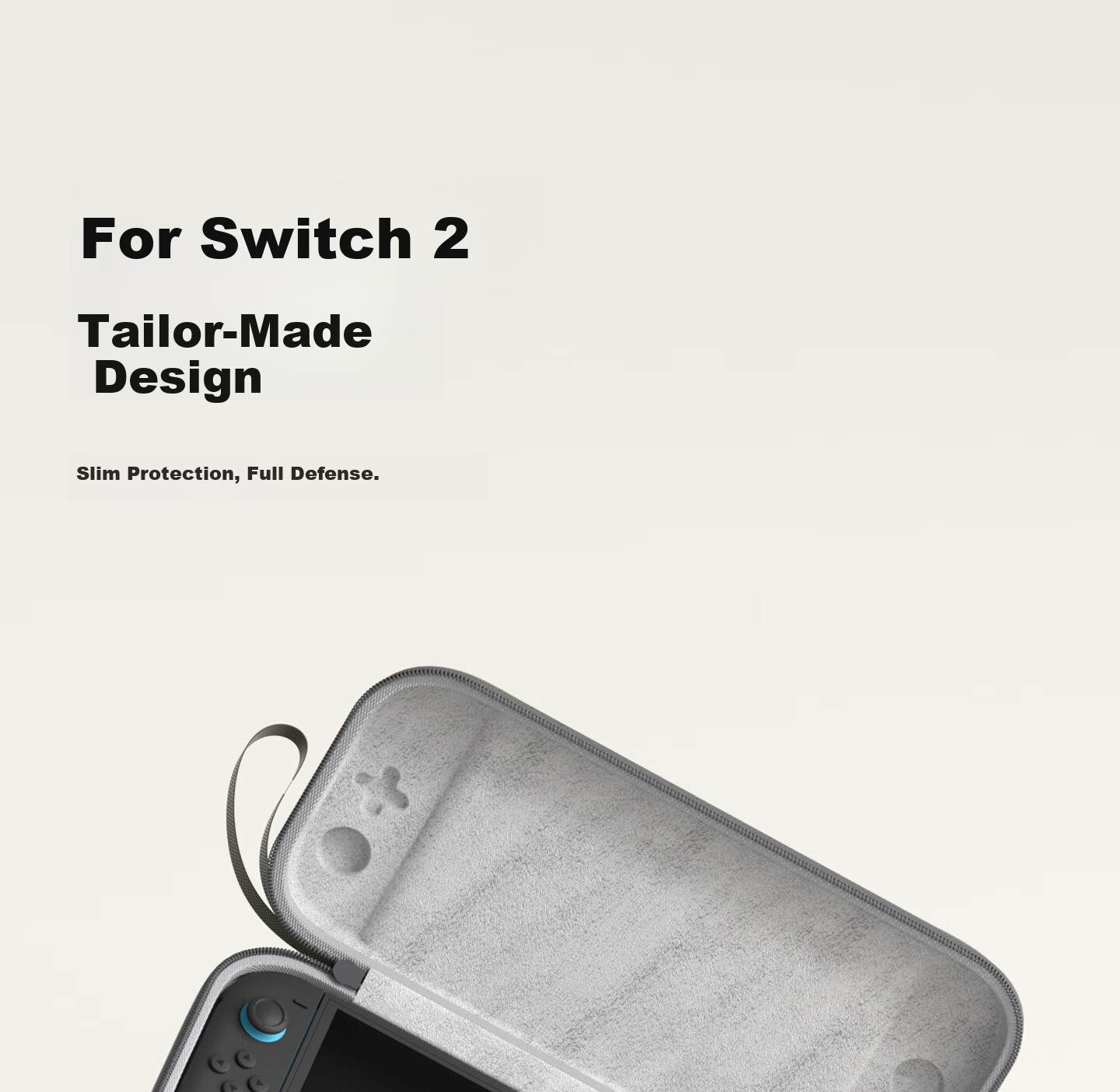 Haibeisi Switch 2 Storage Case Protective Cover NS Accessories Game Console Commuter Bag Storage Box Handle Grip Travel Bag Cartridge Box Portable PU Leather 4