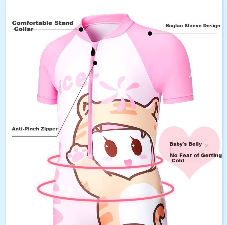 LI-NING Kids Swimsuit Girls Boys Toddler Fashion One-Piece Swimwear Size 120 5