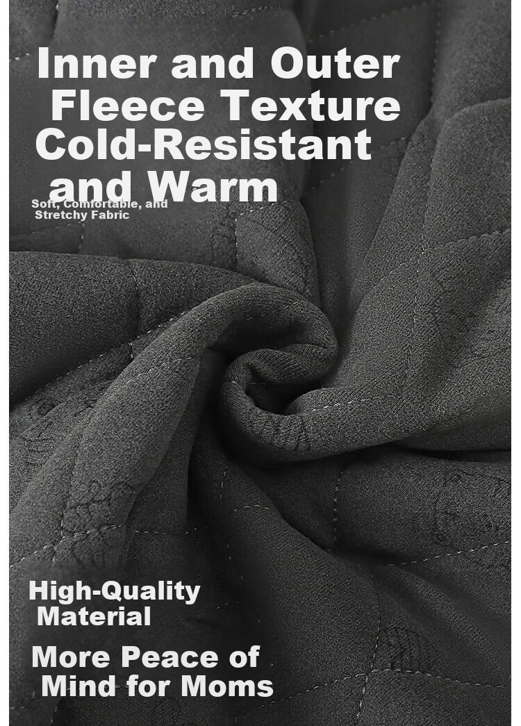Caiyue Kids Thermal Underwear 100% Wool Filled Boys Autumn Winter Fleece Thickened School Uniform Top for Older Children 4