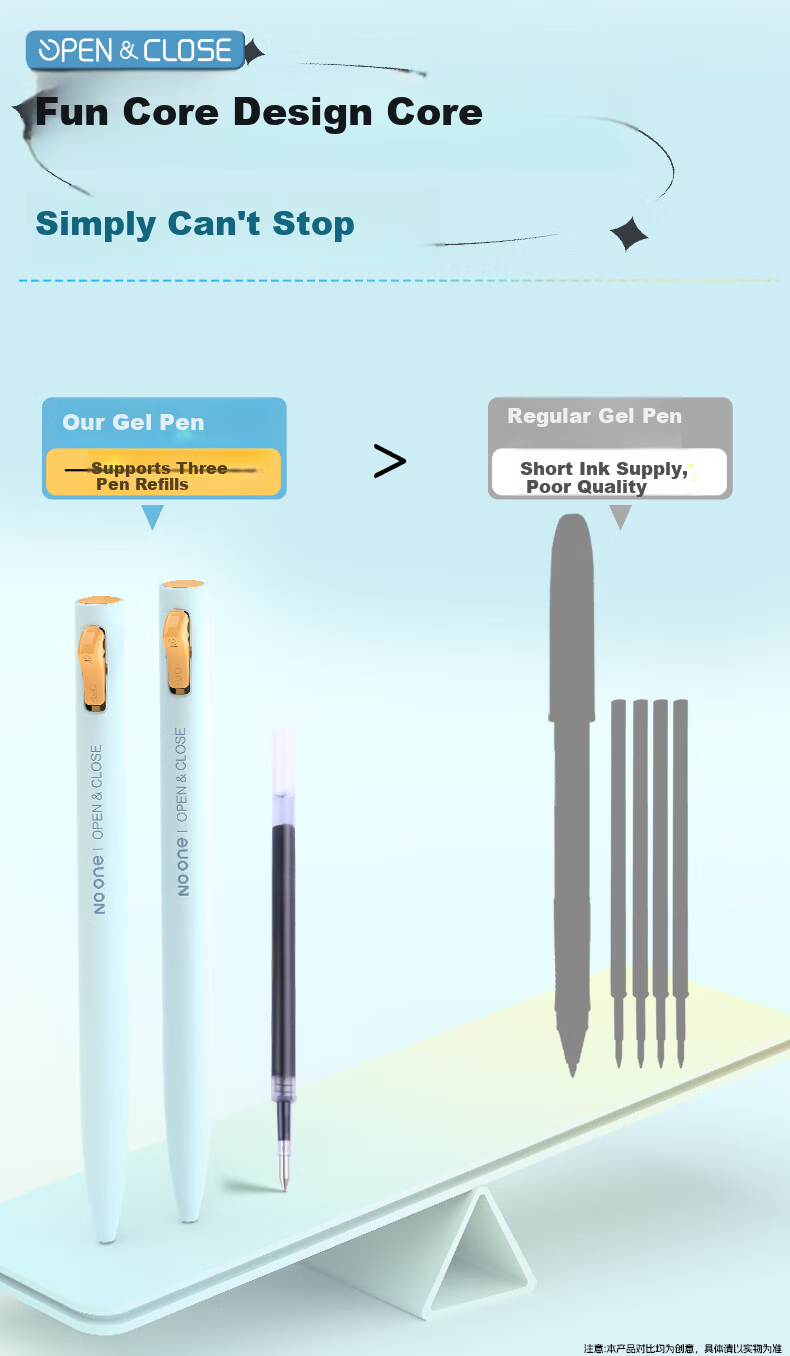 M&G Stationery Retractable Black Gel Pen 0.5mm Student Quick-Dry Click Pen Large Capacity 12pcs/Box AGPH9905 7