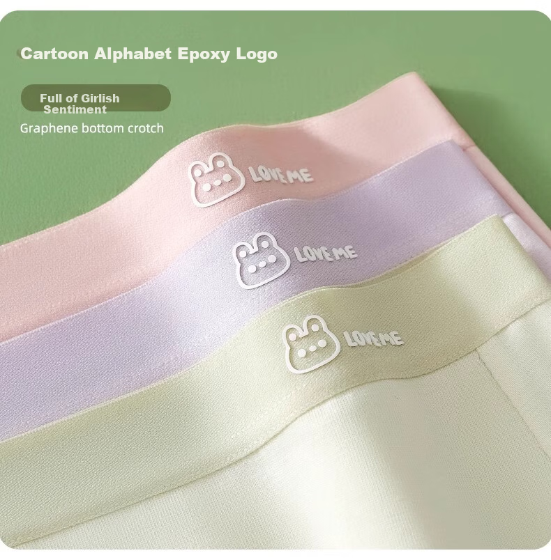 Dingguagua Girls' Seamless Underwear for Children And Teens, Antibacterial Triangle Panties for School-Age Girls Aged 10 to 14 during Puberty 12