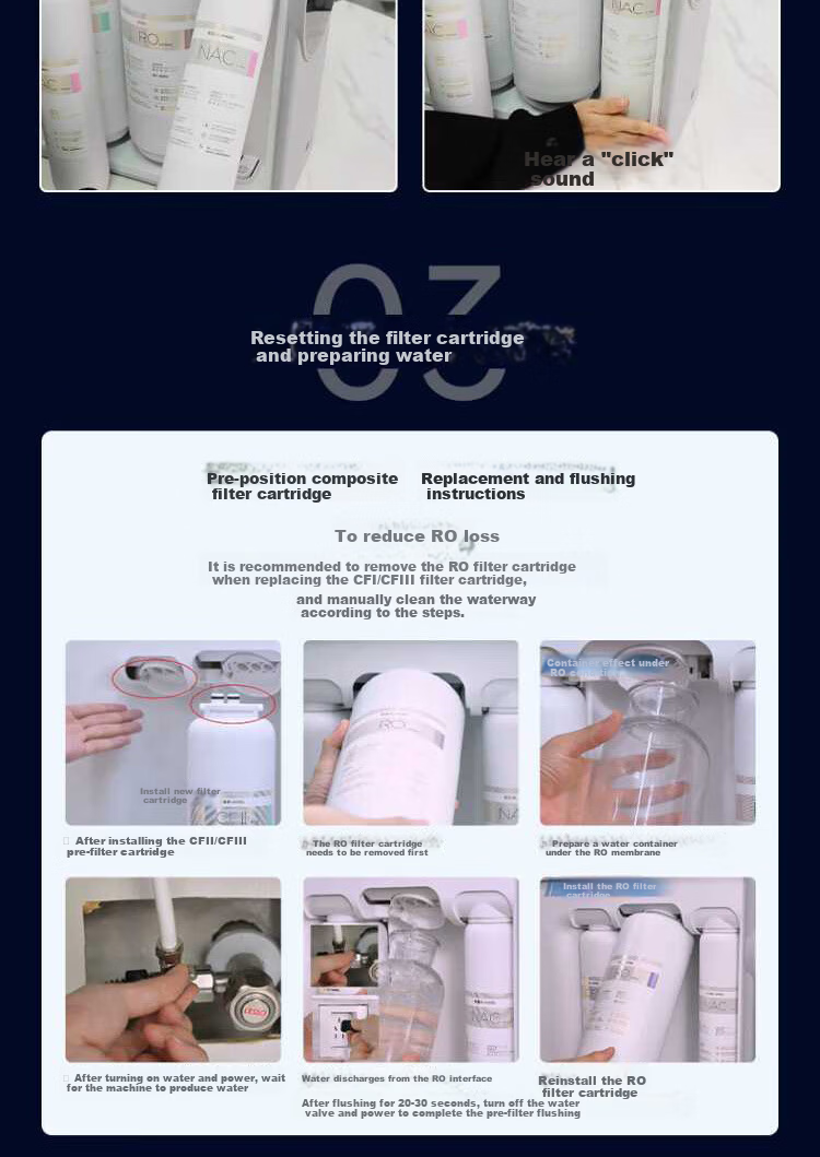 Angel Water Purifier CFⅡ Composite Filter Cartridge Compatible with Magic Cube Pro2900/2500, Nezha 500G/600G/700G, Nezha Pro2900 Models 4