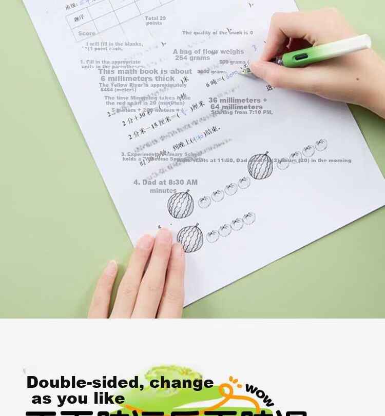 Lange Anti-Stain Eye Protection Eco Silicone Desk Mat Children's Study Writing Desk Pad Primary School Desktop Protector 20