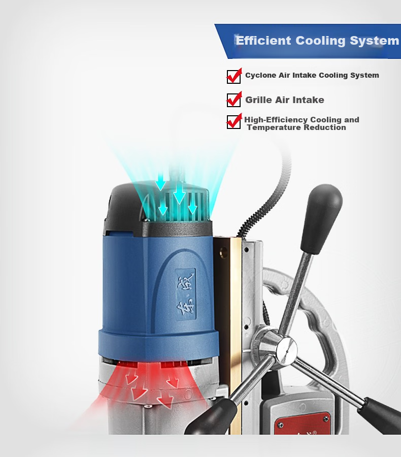 Dongcheng Multifunctional Magnetic Base Drill Strong Magnetic Power Industrial Grade Magnetic Drill J1C-FF-28 8