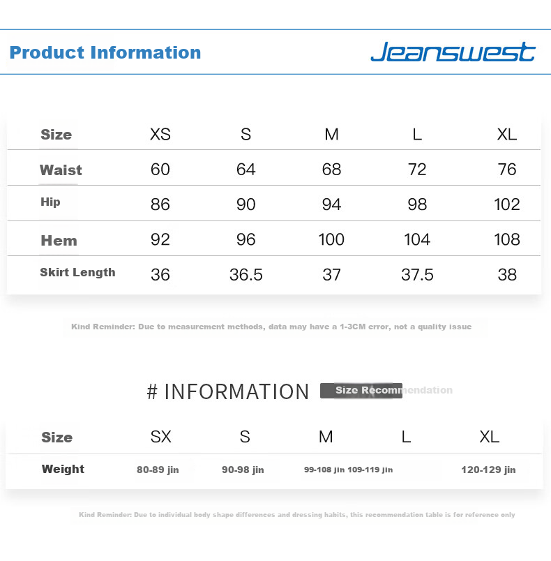 Jeanswest Women's High-Waist Slim Fit Casual Denim Skirt, Bodycon A-Line Retro Blue, Size S 4