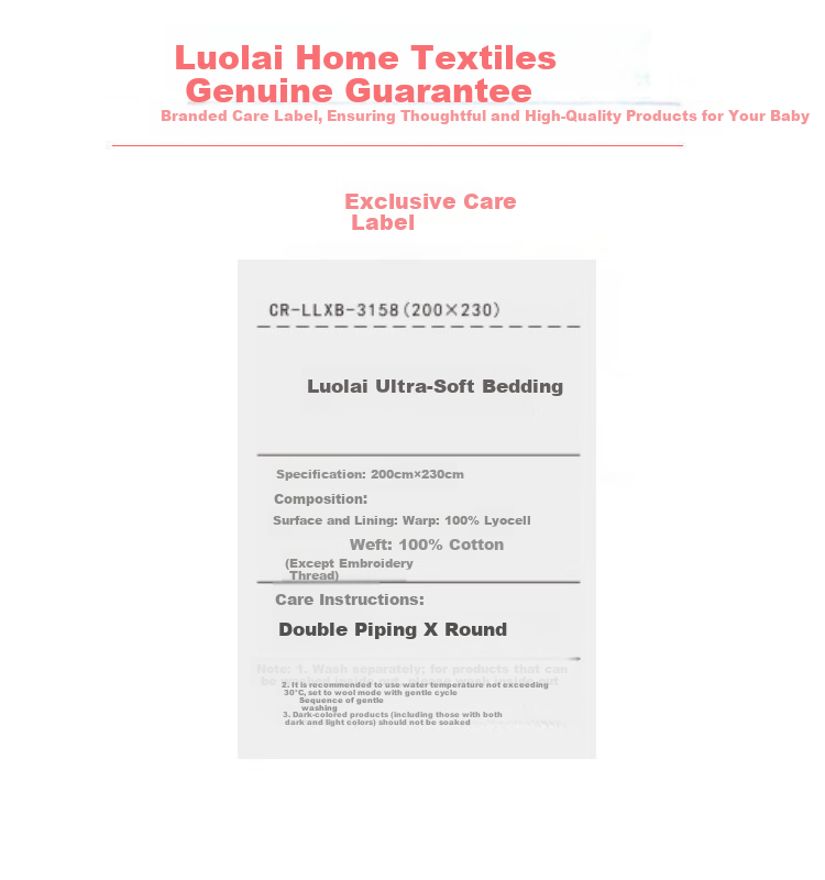 Luolai Home Textiles 60-Count Lenzing Tencel Wrinkle-Resistant Summer Ice Silk 4-Piece Bedding Set 220x250cm 18