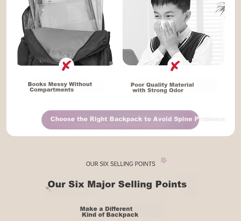 FUTURE STAR Large Capacity Lightweight Middle School Backpack Girls Ergonomic Casual Primary School Boys Shoulder Bag Mauve Pink 4